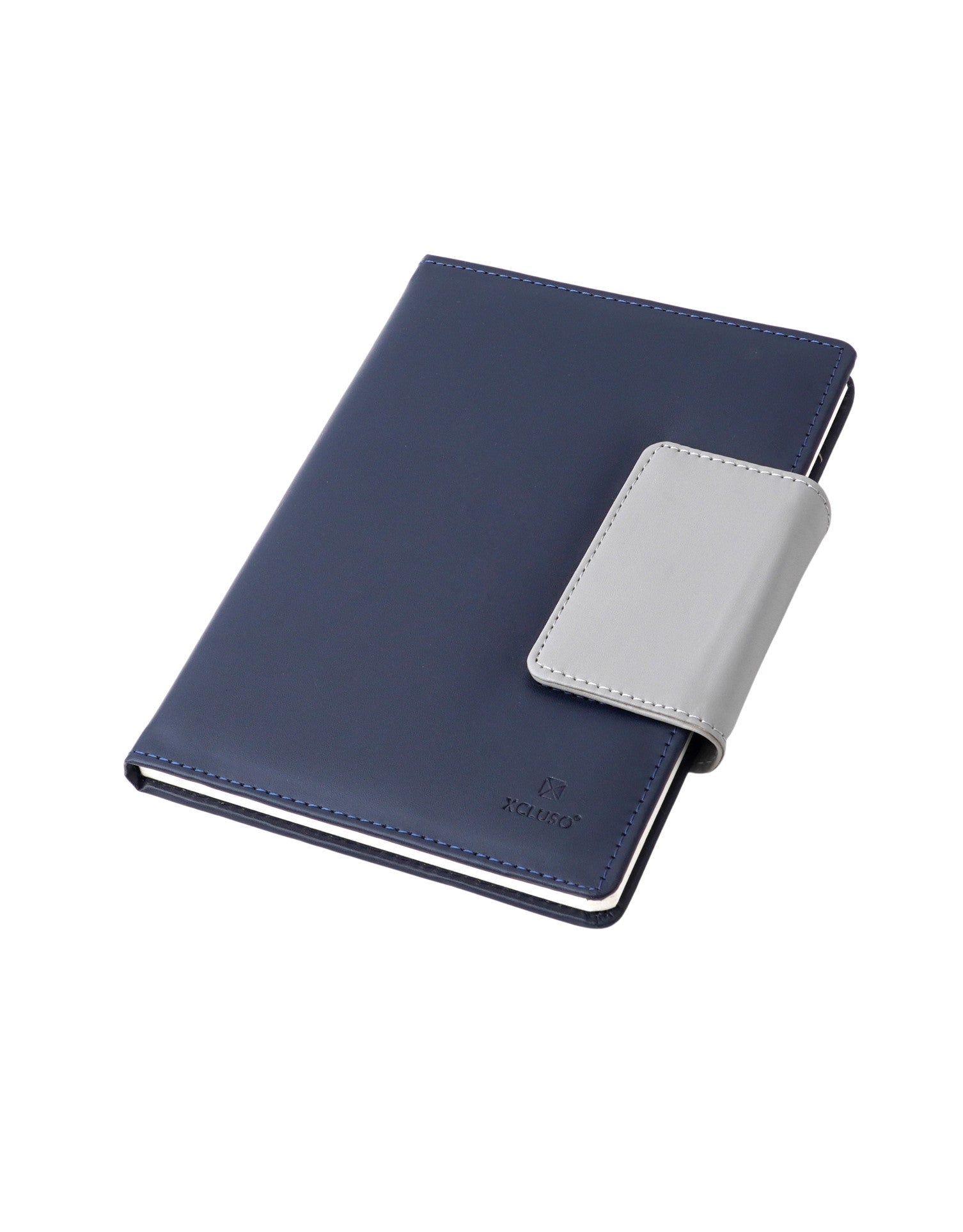 A-5 Vegan Leather Blue Notebook - 80 gsm (X-02)