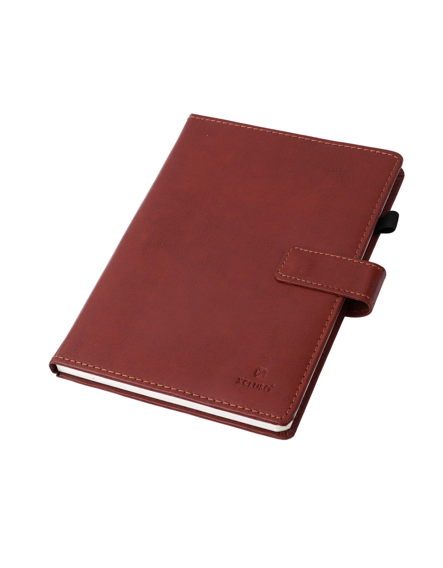 A-5 Vegan Leather Brown Notebook - 80 gsm (X-02)